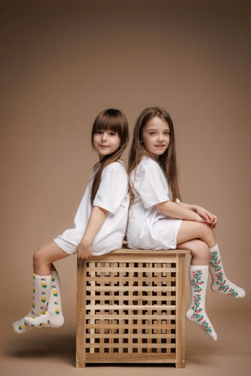 Art Rose Flower Socks - Image 2