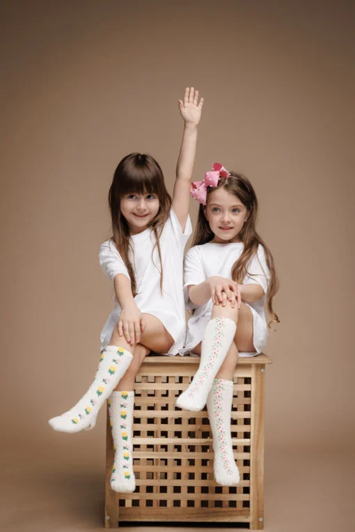Art Flower Pink Socks - Image 2