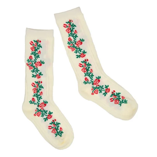 Art Rose Flower Socks