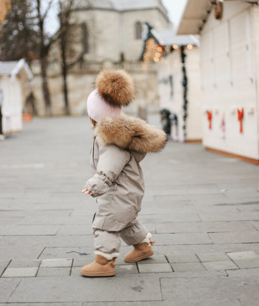 Arlo Baby Snowsuit Cappuccino - Image 3